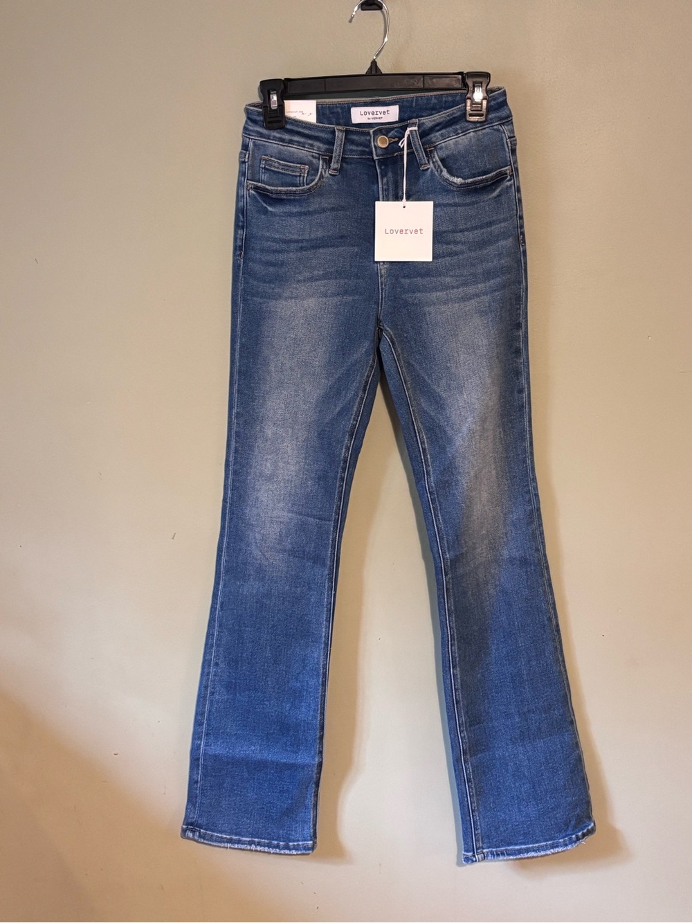 Women's Lovervet by Vervet Blue, High Waist bootcut Jeans size 27/5